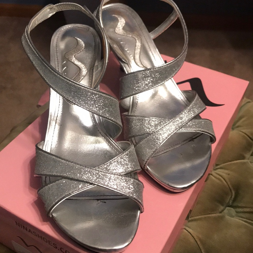 Sparkly high heels